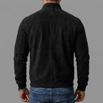 Forrest men's suede bomber jacket, view 3