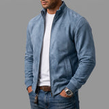 Forrest men's suede bomber jacket, view 11