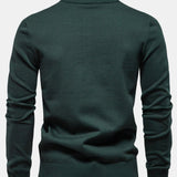 Rhys - Striped Stretch Cotton Quarter-Zip Sweater
