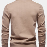 Rhys - Striped Stretch Cotton Quarter-Zip Sweater