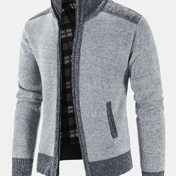 Reese - Contrast Zip Sweater