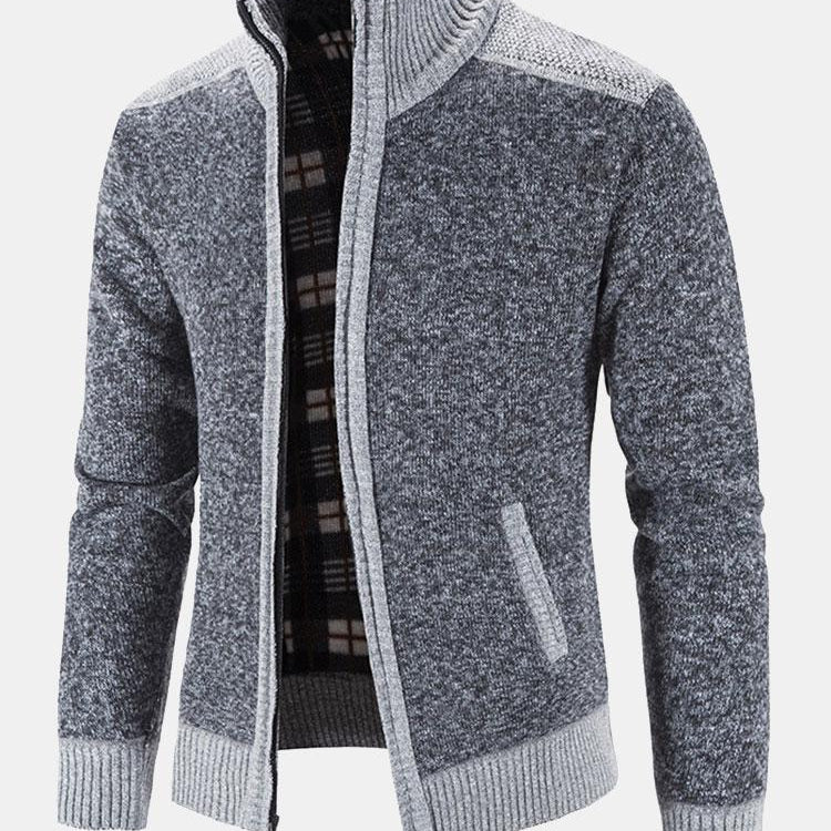 Reese - Contrast Zip Sweater