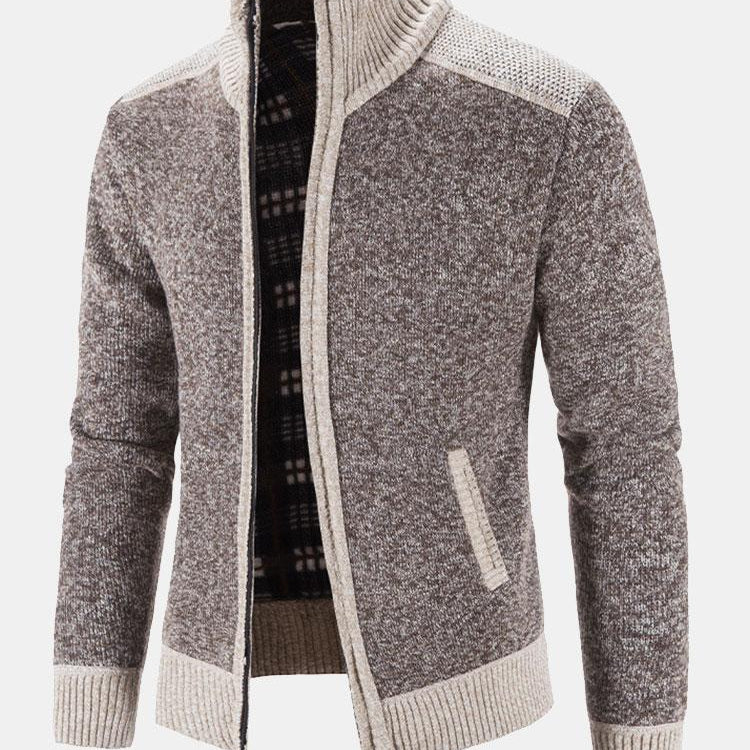 Reese - Contrast Zip Sweater