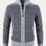 Reese - Contrast Zip Sweater