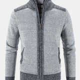 Reese - Contrast Zip Sweater