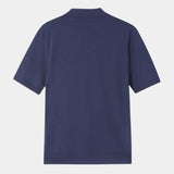 Keegan - Knit Polo with Open Collar