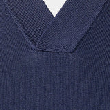 Keegan - Knit Polo with Open Collar
