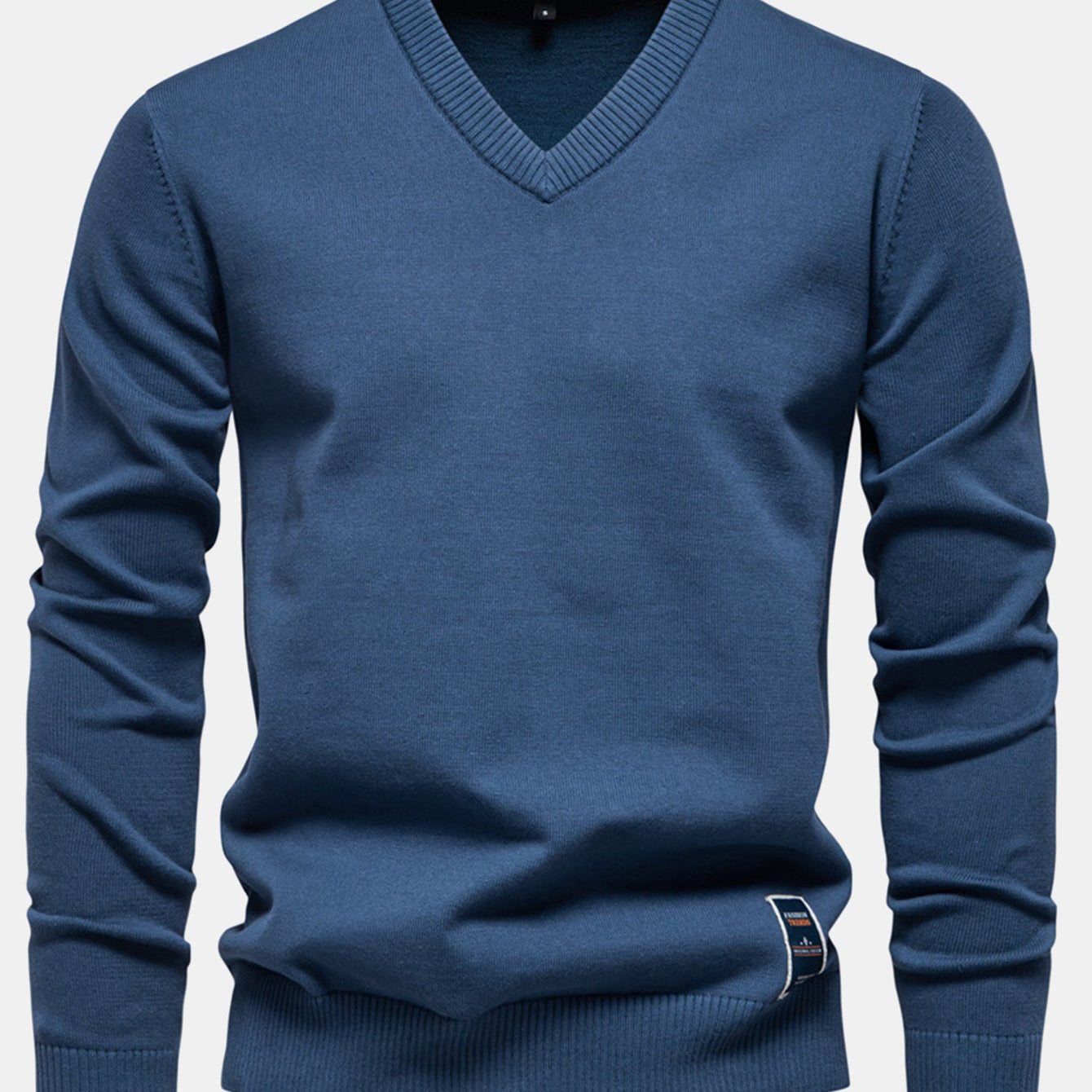 Sawyer - Long Sleeve V-Neck Knit Sweater