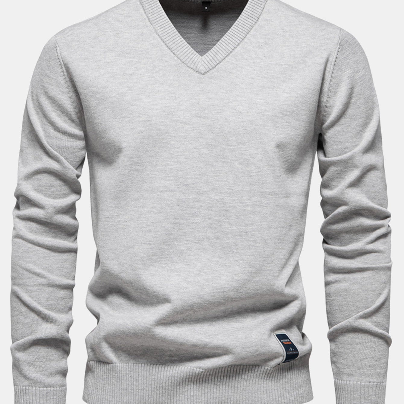 Sawyer - Long Sleeve V-Neck Knit Sweater