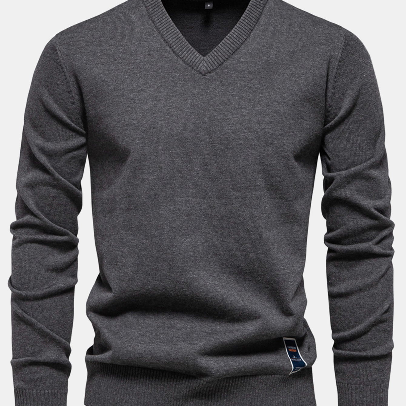 Sawyer - Long Sleeve V-Neck Knit Sweater