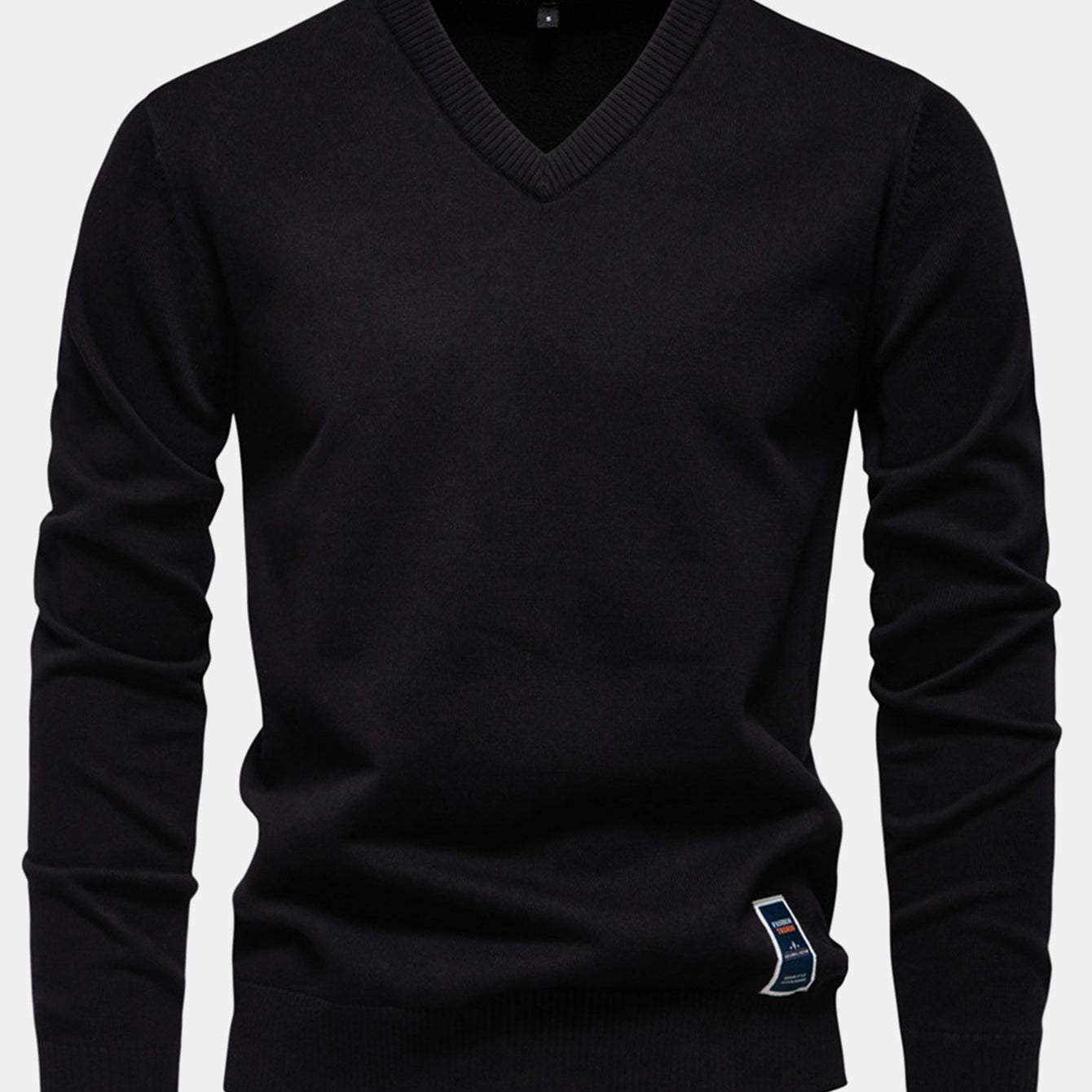 Sawyer - Long Sleeve V-Neck Knit Sweater