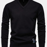 Sawyer - Long Sleeve V-Neck Knit Sweater
