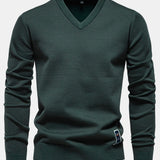 Sawyer - Long Sleeve V-Neck Knit Sweater