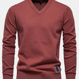 Sawyer - Long Sleeve V-Neck Knit Sweater
