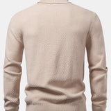 Emmett - Checkerboard Knit Turtleneck Sweater