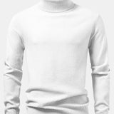 Emmett - Checkerboard Knit Turtleneck Sweater