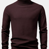 Emmett - Checkerboard Knit Turtleneck Sweater