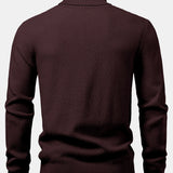 Emmett - Checkerboard Knit Turtleneck Sweater