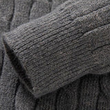 Dawson - Cable Knit Stand Collar Quarter-Zip Sweater