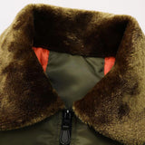Thomas - Padded Bomber Jacket with Faux Fur Collar
