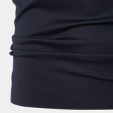 Joel - Navy Contrast Piping Polo