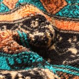 Stuart - Folk Pattern Teddy Fleece Quarter-Zip Pullover