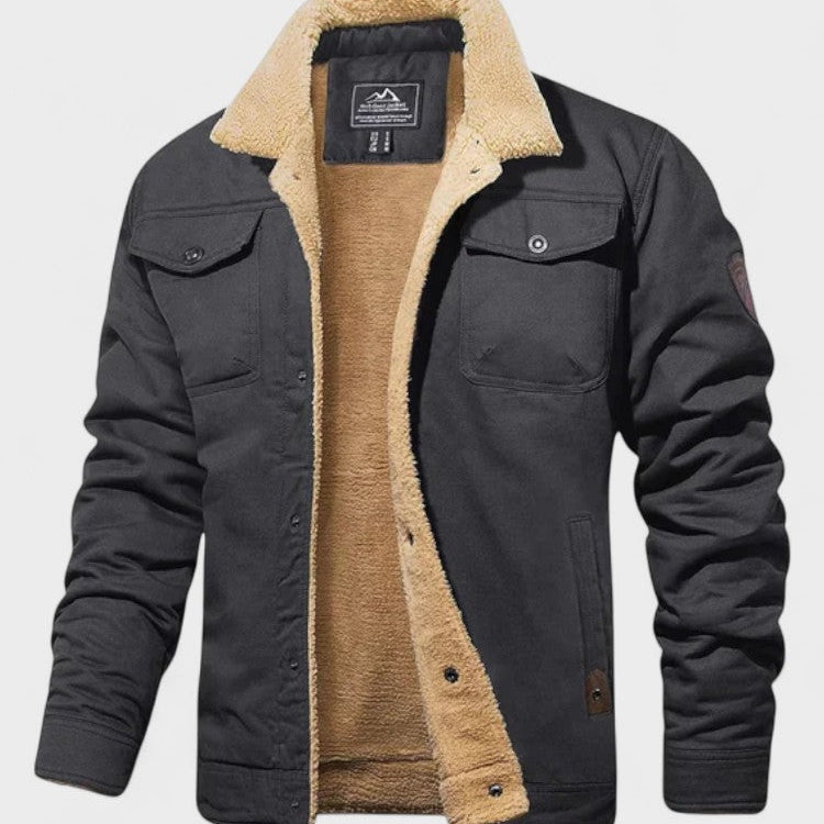 Marcel - Black Teddy-Lined Jacket