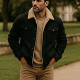 Marcel - Black Teddy-Lined Jacket