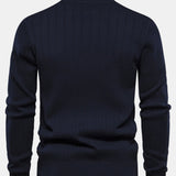 Sawyer - Striped Cotton Quarter-Zip Pullover