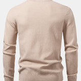 Lincoln - Checkerboard Texture Crew Neck Sweater