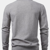 Lincoln - Checkerboard Texture Crew Neck Sweater