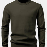 Lincoln - Checkerboard Texture Crew Neck Sweater