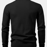 Lincoln - Checkerboard Texture Crew Neck Sweater