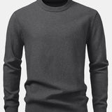 Lincoln - Checkerboard Texture Crew Neck Sweater