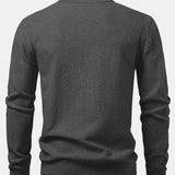 Lincoln - Checkerboard Texture Crew Neck Sweater