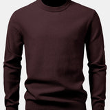 Lincoln - Checkerboard Texture Crew Neck Sweater