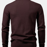 Lincoln - Checkerboard Texture Crew Neck Sweater