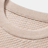 Lincoln - Checkerboard Texture Crew Neck Sweater