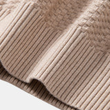 Lincoln - Checkerboard Texture Crew Neck Sweater