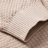Lincoln - Checkerboard Texture Crew Neck Sweater