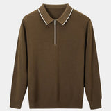 Jared - Long Sleeve Zip Polo