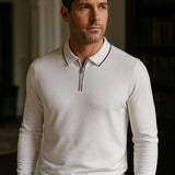 Jared - Long Sleeve Zip Polo