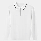 Jared - Long Sleeve Zip Polo