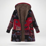 Bénédicte - Sweat à capuche à imprimé patchwork bohème