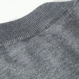 Silas - Checked Stand Collar Quarter-Zip Sweater