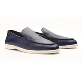 Antoine - Textured Leather Loafers