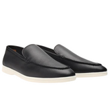 Antoine - Textured Leather Loafers