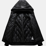 Jacob - Bomber Jacket with NASA Embroidery and Detachable Hood