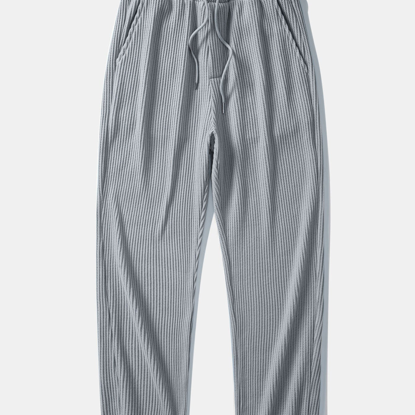 Claude - Waffle Texture Drawstring Pants