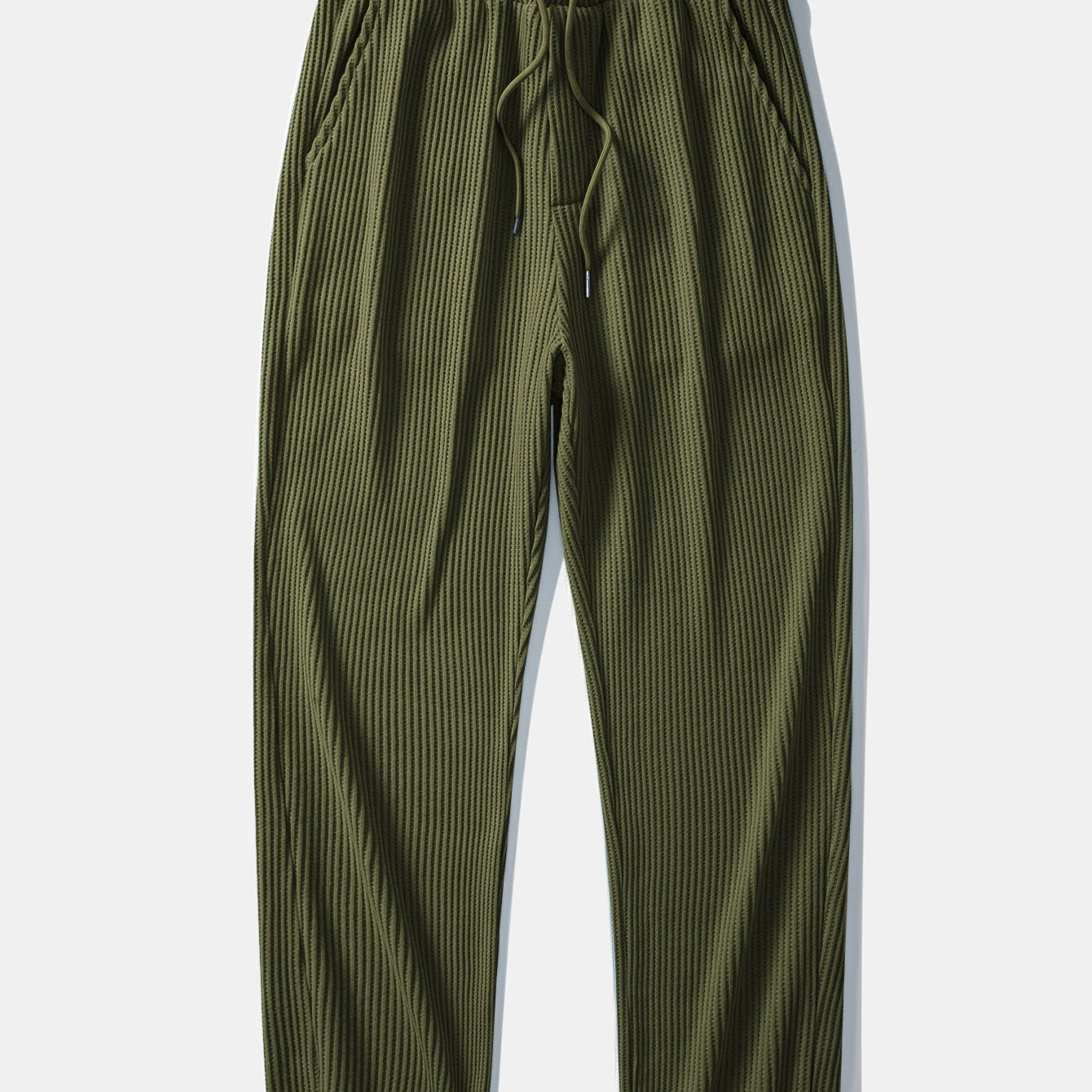 Claude - Waffle Texture Drawstring Pants